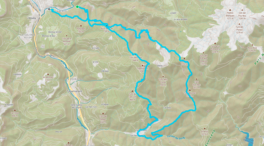 Mapa del recorregut
